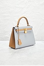view 4 of 8 SAC À MAIN HERMES in Bleu Glacier & Biscuit