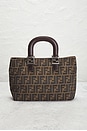 view 3 of 9 Fendi Zucca Handbag in Brown