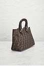 view 4 of 9 Fendi Zucca Handbag in Brown