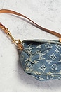 view 8 of 10 Louis Vuitton Monogram Denim Mini Pleaty Shoulder Bag in Blue