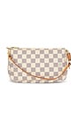view 1 of 9 Louis Vuitton Damier Azur Pochette Accessoires Shoulder Bag in White