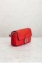 view 4 of 9 Fendi Selleria Baguette Shoulder Bag in Red