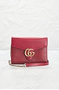 view 2 of 9 Gucci GG Marmont Wallet On Chain in Red