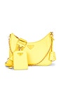 view 1 of 10 Prada Saffiano Re-Edition 2005 Shoulder Bag in Yellow