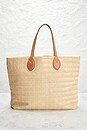 view 3 of 8 Gucci Raffia Logo Tote Bag in Neutral