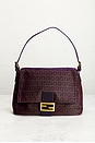 view 2 of 8 Fendi Zucchino Mama Baguette Shoulder Bag in Purple