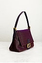 view 4 of 8 Fendi Zucchino Mama Baguette Shoulder Bag in Purple