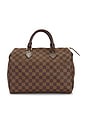 view 1 of 8 Louis Vuitton Damier Ebene Speedy 30 Handbag in Brown
