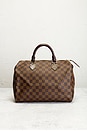 view 2 of 8 Louis Vuitton Damier Ebene Speedy 30 Handbag in Brown