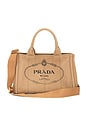 view 1 of 10 Prada Canapa Mini Tote Bag in Beige