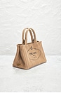 view 4 of 10 Prada Canapa Mini Tote Bag in Beige