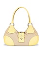 view 1 of 10 Prada Canapa Moon Shoulder Bag in Yellow