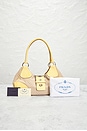 view 10 of 10 Prada Canapa Moon Shoulder Bag in Yellow