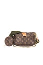 view 1 of 10 Louis Vuitton Monogram Pochette Accessoires Shoulder Bag in Brown