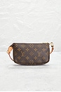view 3 of 8 Louis Vuitton Monogram Mini Pochette Accessoires Shoulder Bag in Brown