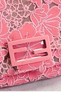 view 5 of 8 Fendi Embroidered Lace Baguette Shoulder Bag in Pink