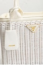 view 6 of 9 Prada Wicker Basket Bag in White