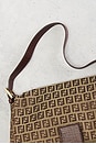 view 7 of 9 Fendi Zucchino Mama Baguette Shoulder Bag in Brown