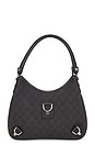 view 1 of 10 Gucci Denim Abbey Shoulder Bag in Black