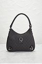 view 2 of 10 Gucci Denim Abbey Shoulder Bag in Black