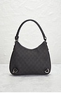 view 3 of 10 Gucci Denim Abbey Shoulder Bag in Black