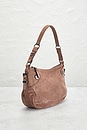 view 4 of 10 Prada Vintage Suede Shoulder Bag in Pink