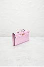 view 4 of 9 Hermes Swift Kelly Cut Pochette in Mauve Sylvestre