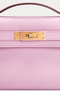 view 5 of 9 Hermes Swift Kelly Cut Pochette in Mauve Sylvestre