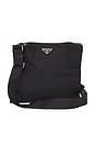 view 1 of 9 Prada Tessuto Flat Messenger Bag in Black