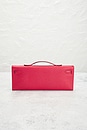 view 3 of 9 Hermes Epsom Kelly Cut Pochette in Rouge Casague