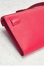 view 7 of 9 Hermes Epsom Kelly Cut Pochette in Rouge Casague
