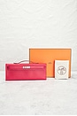 view 9 of 9 Hermes Epsom Kelly Cut Pochette in Rouge Casague