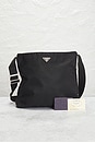 view 10 of 10 Prada Tessuto Flat Messenger Bag in Black