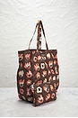 view 4 of 10 Prada Floral Tessuto Stampato Tote Bag in Cacao