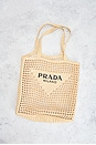 view 2 of 9 Prada Raffia Tote Bag in Beige
