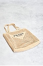 view 4 of 9 Prada Raffia Tote Bag in Beige