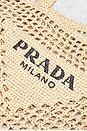 view 5 of 9 Prada Raffia Tote Bag in Beige