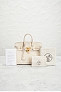 view 10 of 10 Hermes Togo Birkin 25 Handbag in Craie