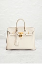 view 2 of 10 Hermes Togo Birkin 25 Handbag in Craie