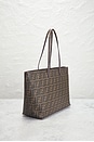 view 4 of 10 Fendi Zucca Roll Tote Bag in Brown