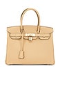 view 1 of 8 Hermes Togo Birkin 30 Handbag in Beige Marfa