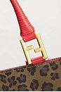 view 6 of 9 Fendi Leopard Shopping Tote Bag in Brown