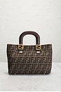 view 2 of 8 Fendi Zucca Handbag in Brown