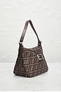 view 4 of 9 Fendi Zucca Mama Forever Baguette Shoulder Bag in Brown