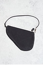 view 3 of 10 Dior Satin Embroidered Limited Edition Mini Saddle Bag in Black
