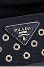 view 6 of 8 Prada Studded Denim Canapa Tote Bag in Blue