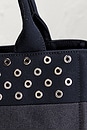 view 7 of 8 Prada Studded Denim Canapa Tote Bag in Blue