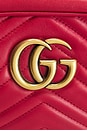 view 6 of 8 Gucci Mini GG Marmont Shoulder Bag in Hibiscus Red