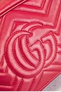 view 7 of 8 Gucci Mini GG Marmont Shoulder Bag in Hibiscus Red