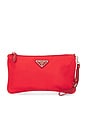 view 1 of 9 Prada Tessuto Pouch in Red